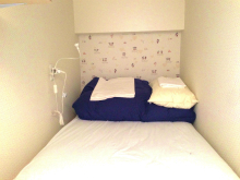 Fukuoka Capsule women-only dormitory bed of two upper and lower stages